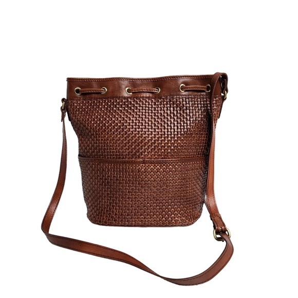 PATRICIA NASH WOVEN EVORA DRAWSTRING SATCHEL - Picture 2 of 10